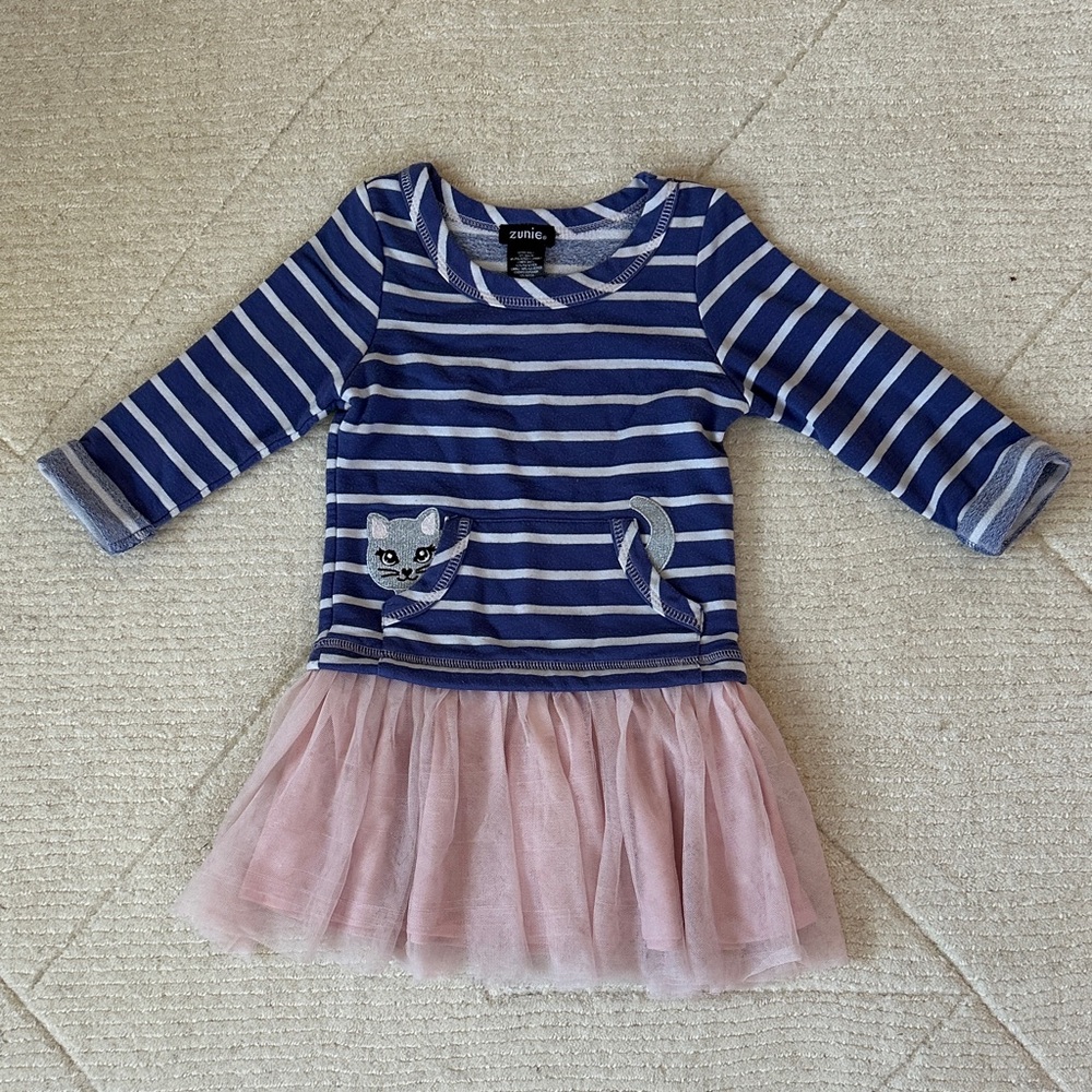 Zunie Cat Dress - size 3T